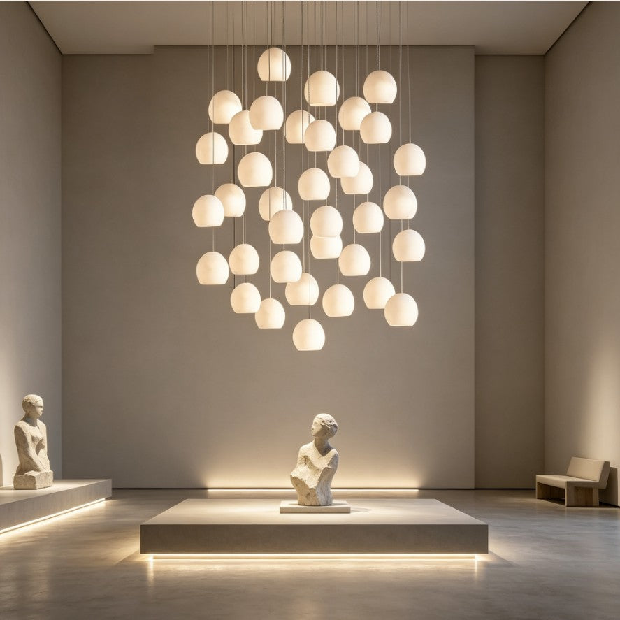 Maeva Round Chandelier 3/7/15/36 Light