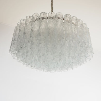 Murano Chandelier – 101 Tuber – Textured – Transparent
