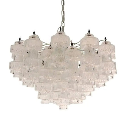 Murano Chandelier – 37 glasses- Transparent
