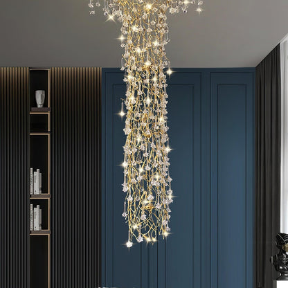 Tree Branch Staircase Chandelier