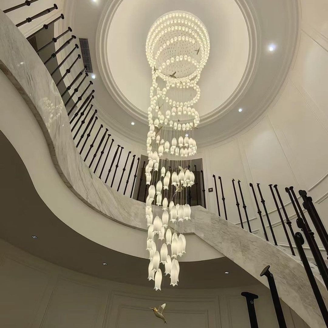 2023 New Arrival Elegant Flower Chandelier For Foyer/ Staircase