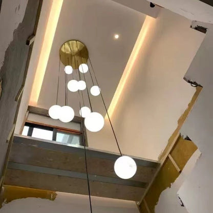 Alabaster Global Wavy Chandelier