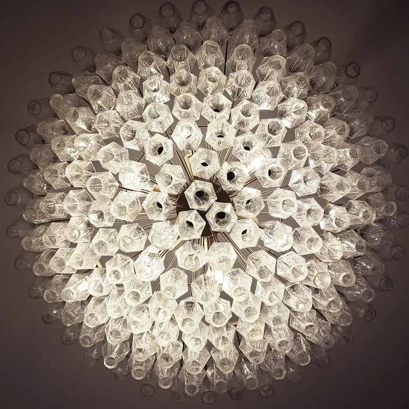 Murano Chandelier – Poliedri – 185 glass – Iridescent