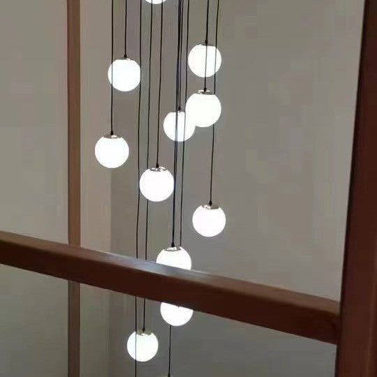 Alabaster Global Wavy Chandelier