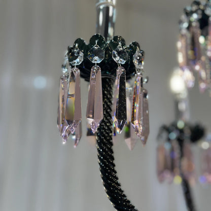 Luxury Empire Colorful Crystal Chandelier for Living Room/Bedroom/Entryway/Hotel/Restaurant