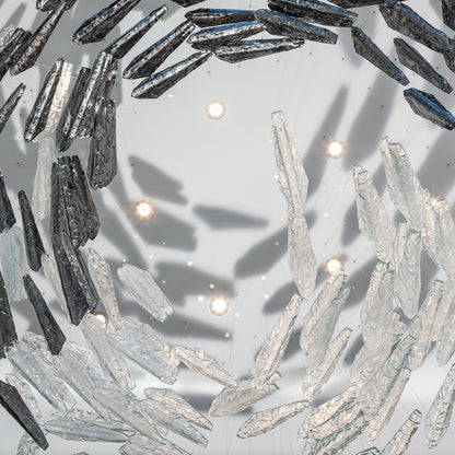 Galaxy Breeze Meteor Shower Crystal Spiral Chandelier