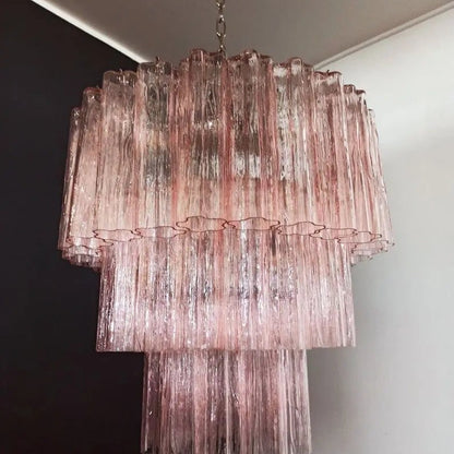 Murano Chandelier – 52 tubes – Pink