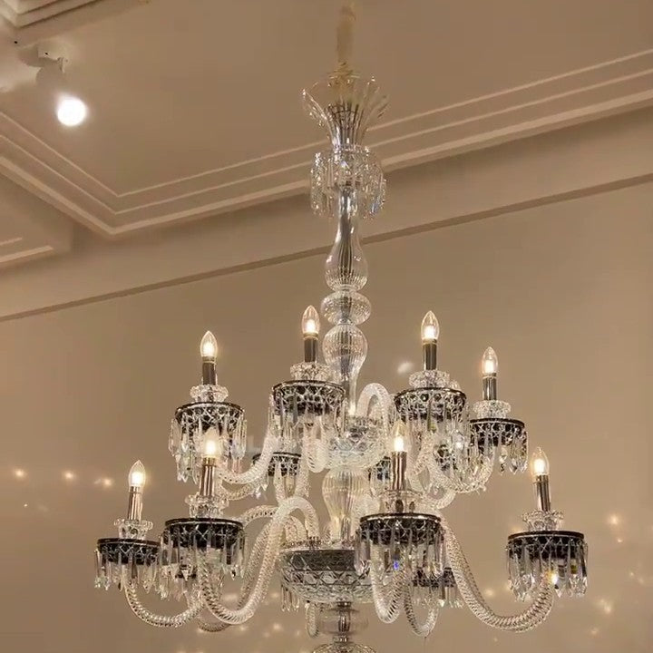 Elegant Crystal Chandelier in Italian Style for Bedroom and Living Room