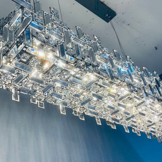 New Italian Style Light Luxury Villa Duplex Designer Luxury Crystal Chandelier for Dining/Living Room/Bedroom