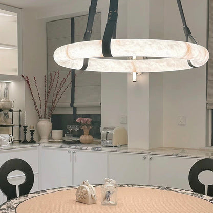 Theseus Alabaster Lorry Oslo Art Chandelier 8 Size