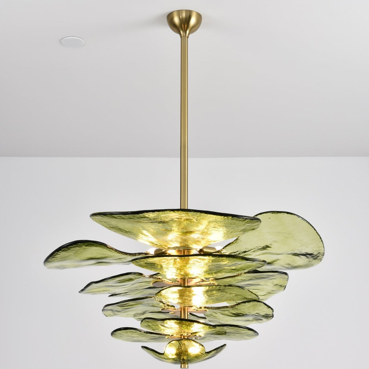 Petals Gold Murano Chandelier