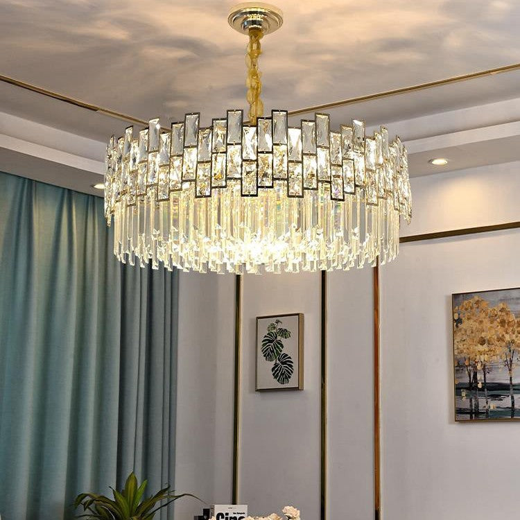 Palo clear Crystal Round Chandelier