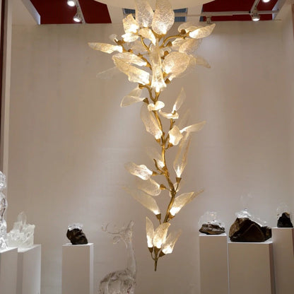 Creative Bionic Resin Leaves Chandelier for Living Room/Dining Room/Staircase