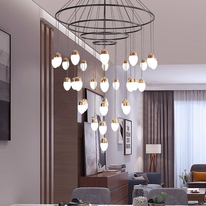 Extra Large Post-Modern Multi-tier Chandelier for High-ceiling Room/Stairs