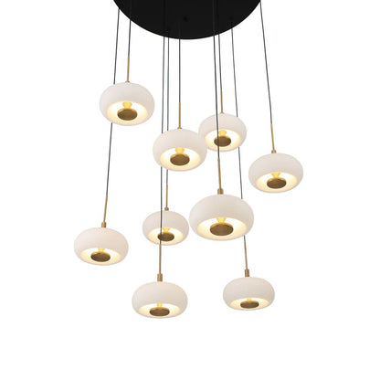 Lanterns 9 Light Round LED Chandelier