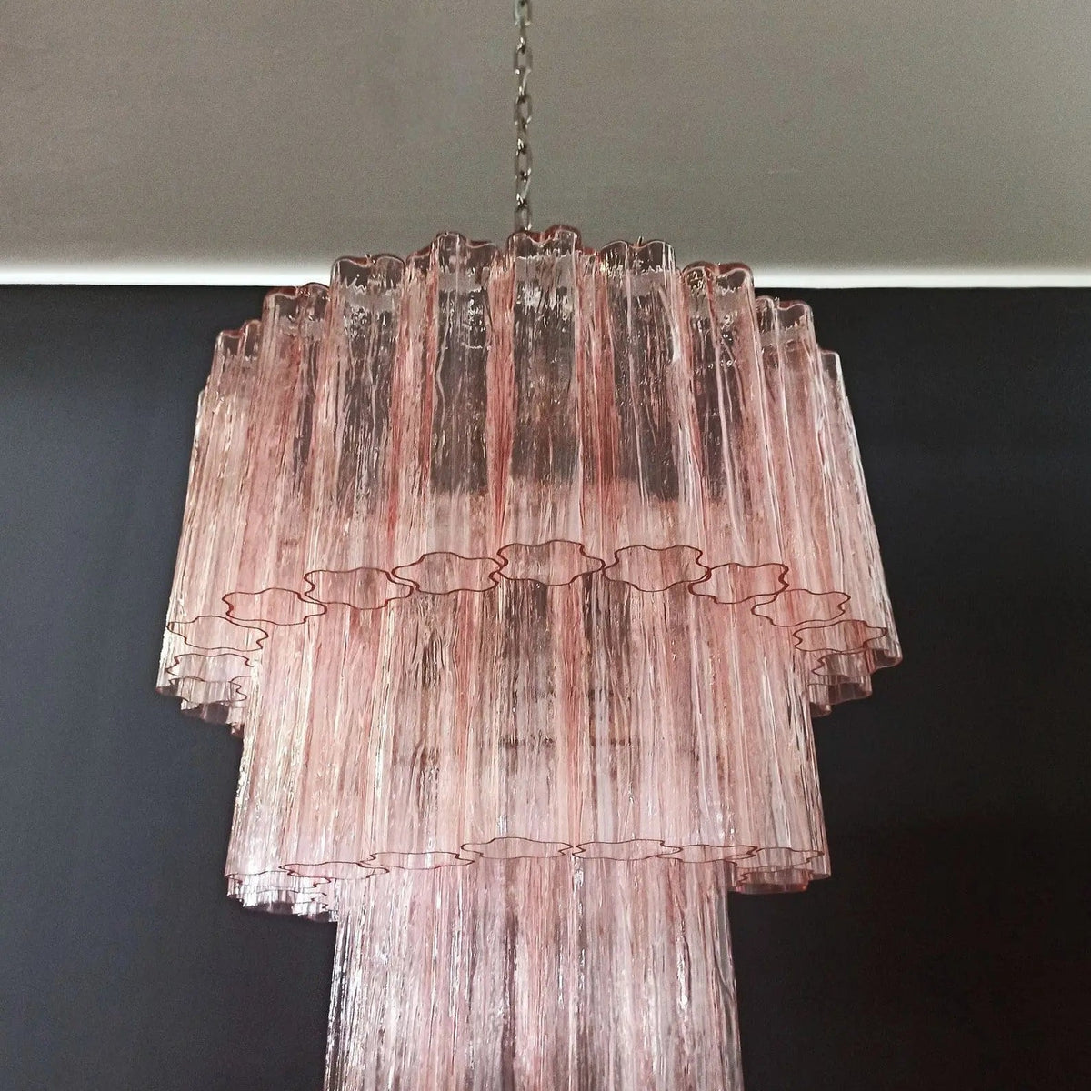 Murano Chandelier – 52 tubes – Pink