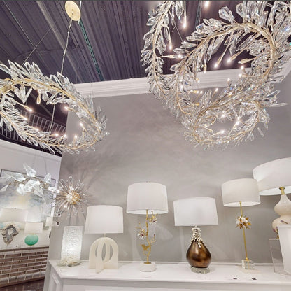 Kotta Twelve-Light Cut-Crystal Pendant Chandelier AJC-9281