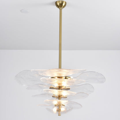 Petals Gold Murano Chandelier