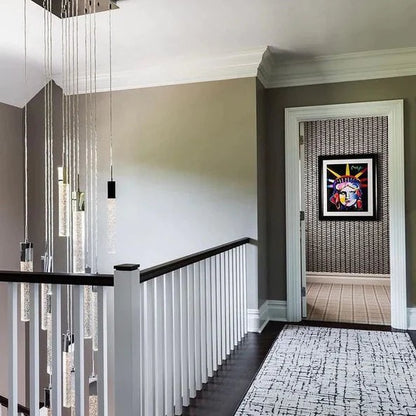 Light Luxury Glacier Bubble Crystsal Chandelier in Gold/Chrome/Black Finish for Staircase/Foyer