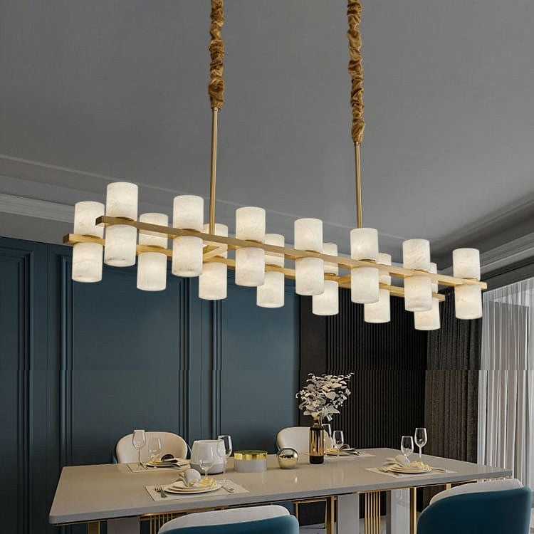 Alabaster Linear Chandelier
