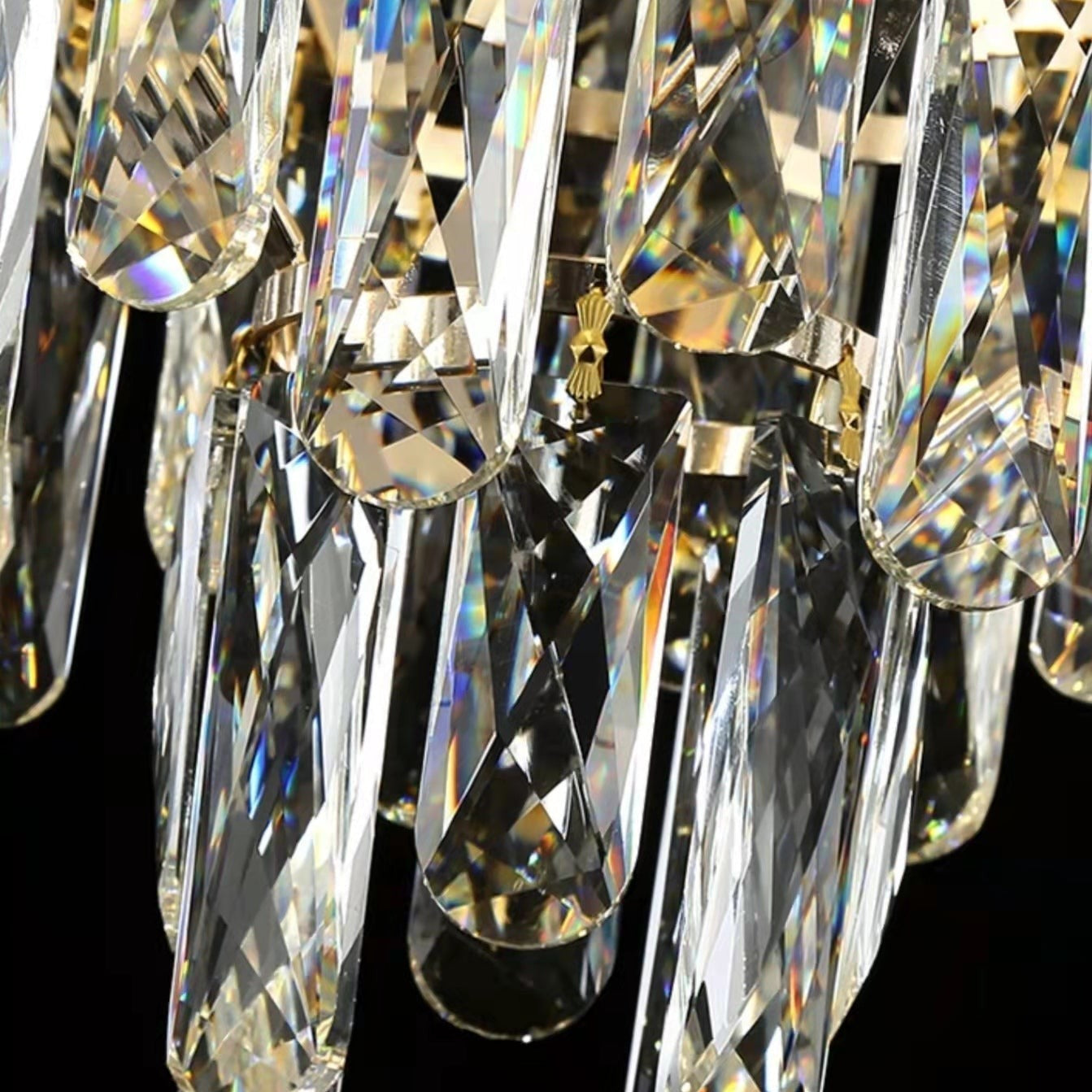Foyer Staircase Chandelier Luxury K9 Crystal Ceiling Light