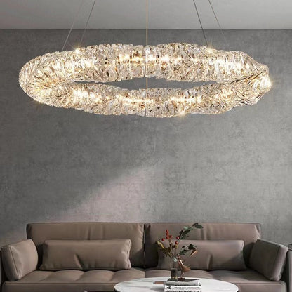 Post Modern Light Luxury Creative Crystal Chandelier for Living/Dining Room