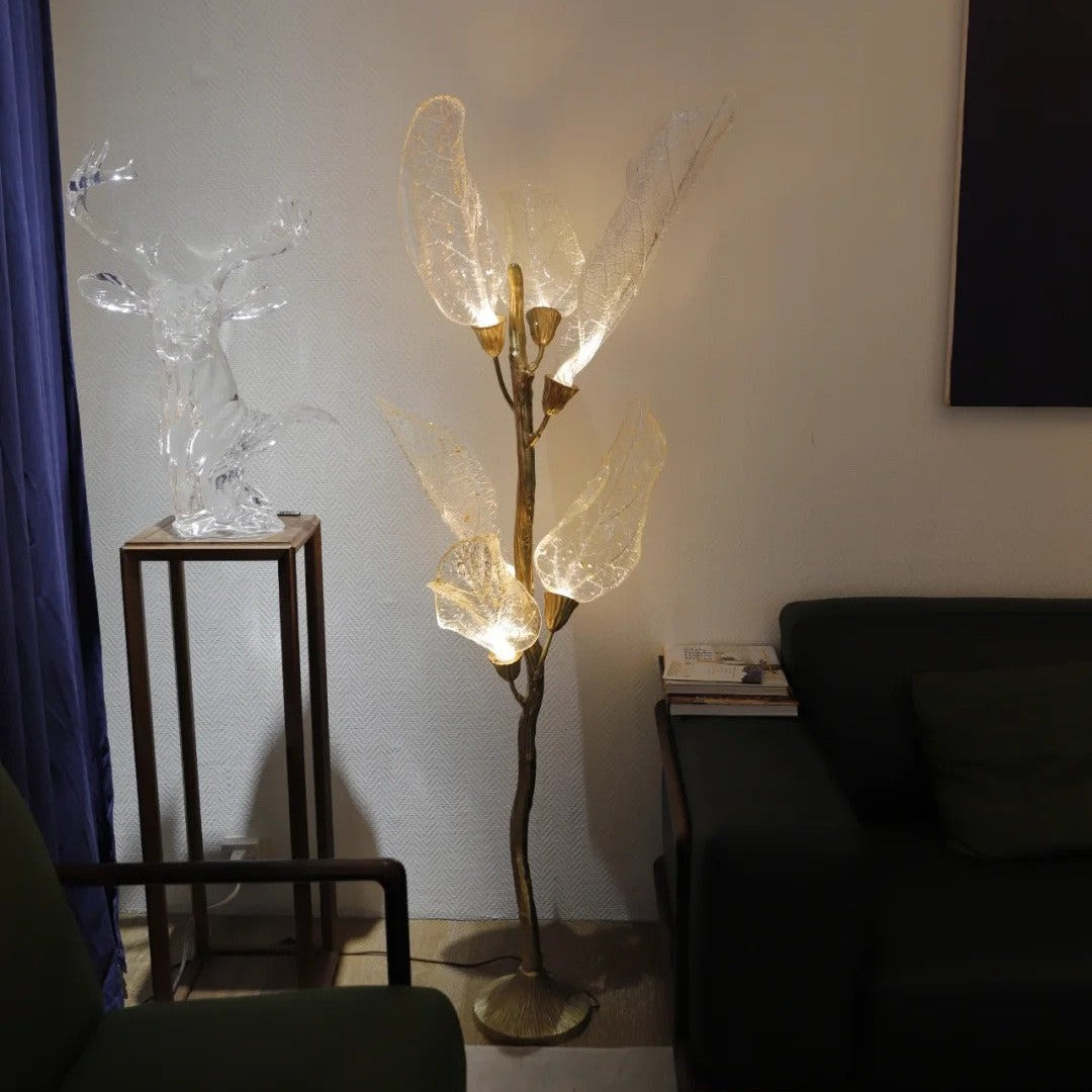 Creative Bionic Resin Leaves Chandelier for Living Room/Dining Room/Staircase
