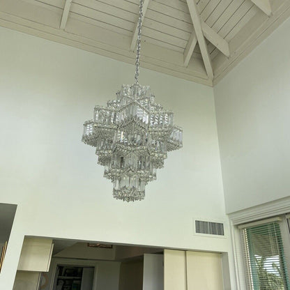 Fashion Star Shaped Chandelier Crystal Ceiling Light Fixture For Small Living Room/ Bedroom