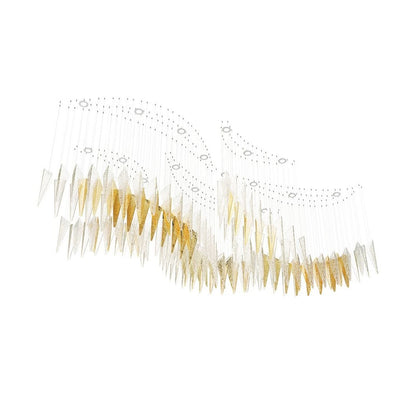 Galaxy Breeze Meteor Shower Crystal Spiral Chandelier