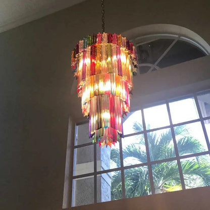 Murano Chandelier – 111 prisms – Multi