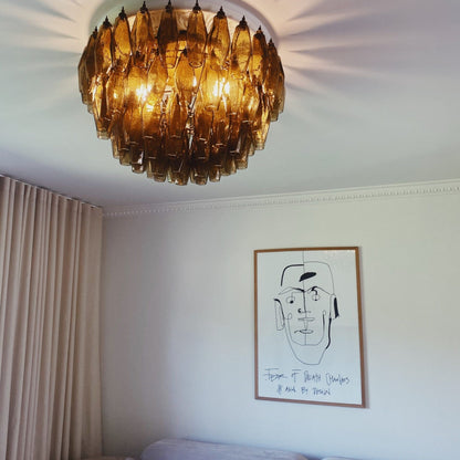 Murano Chandelier – Poliedri – 84 glasses