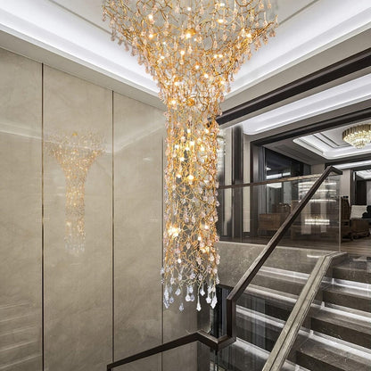 Tree Branch Staircase Chandelier