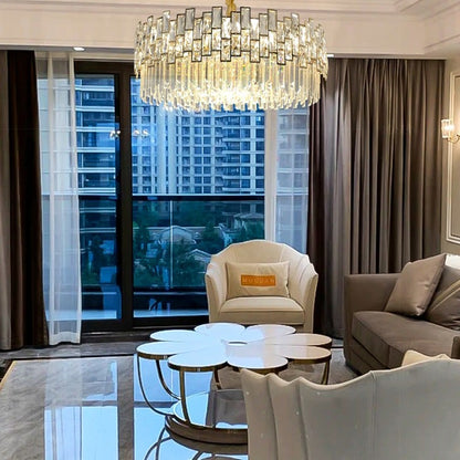 Palo clear Crystal Round Chandelier