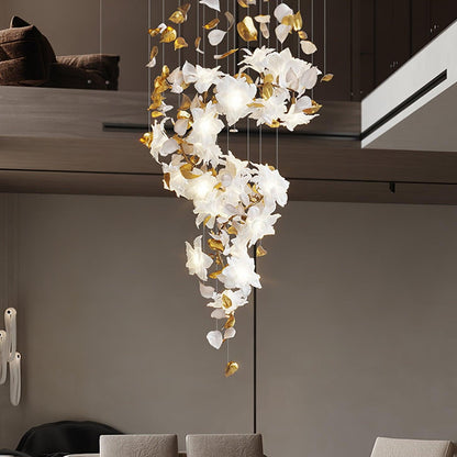 Flying Flowers Fluttering Chandelier