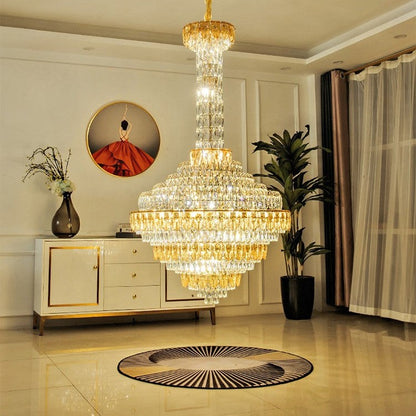 Extra Large Multi-tiered Empire Crystal Chandelier for Big Hallway/Foyer/Staircase