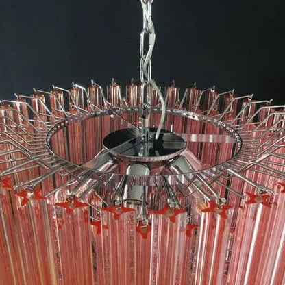 Murano Chandelier – 163 prisms – Pink