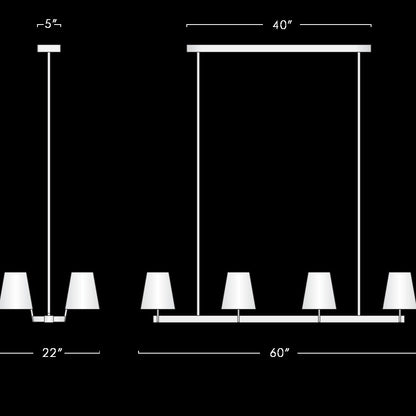 Corniche Circular Linear Chandelier 60'' for dining room & Kitchen