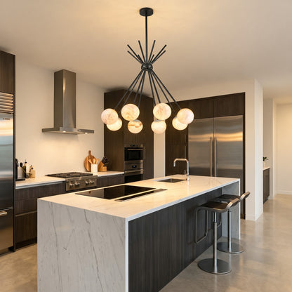 Starburst Alabaster Pendant Light