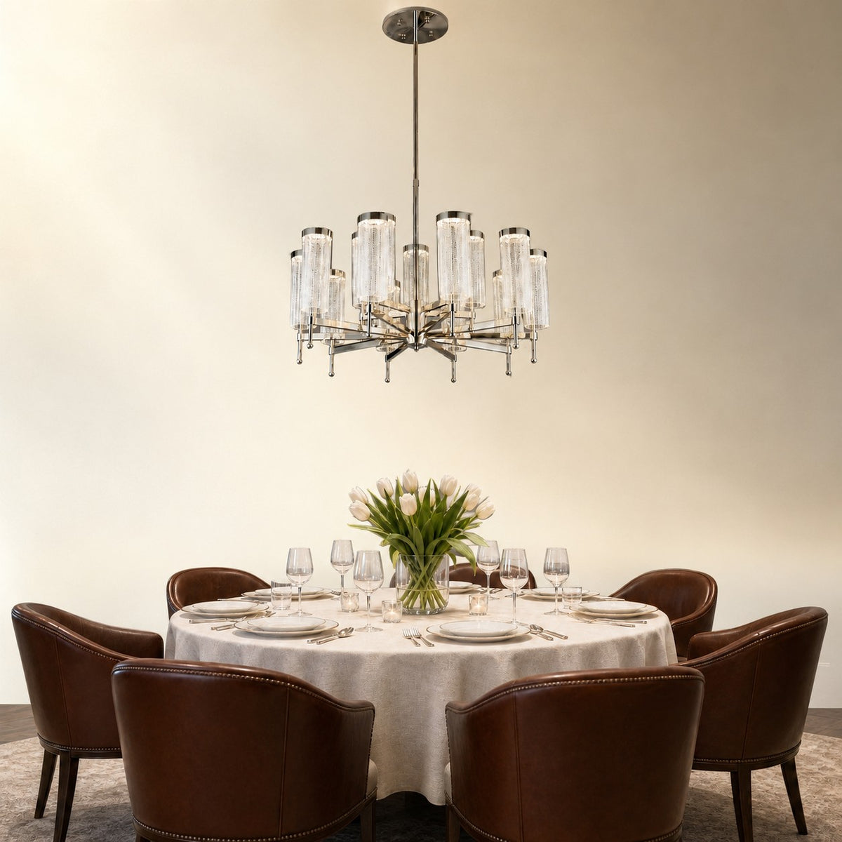 Taevan Modern Sculptural Ring Chandelier