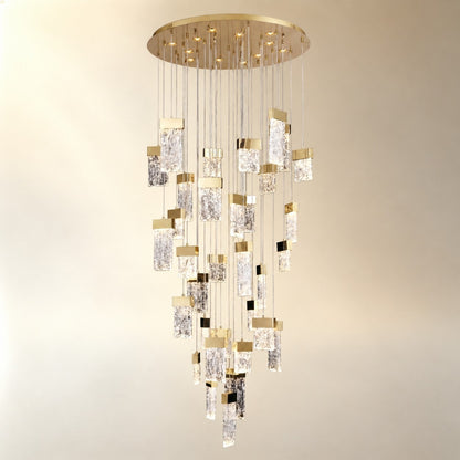 Torior Blown Glass Cascading Chandelier 31.5"