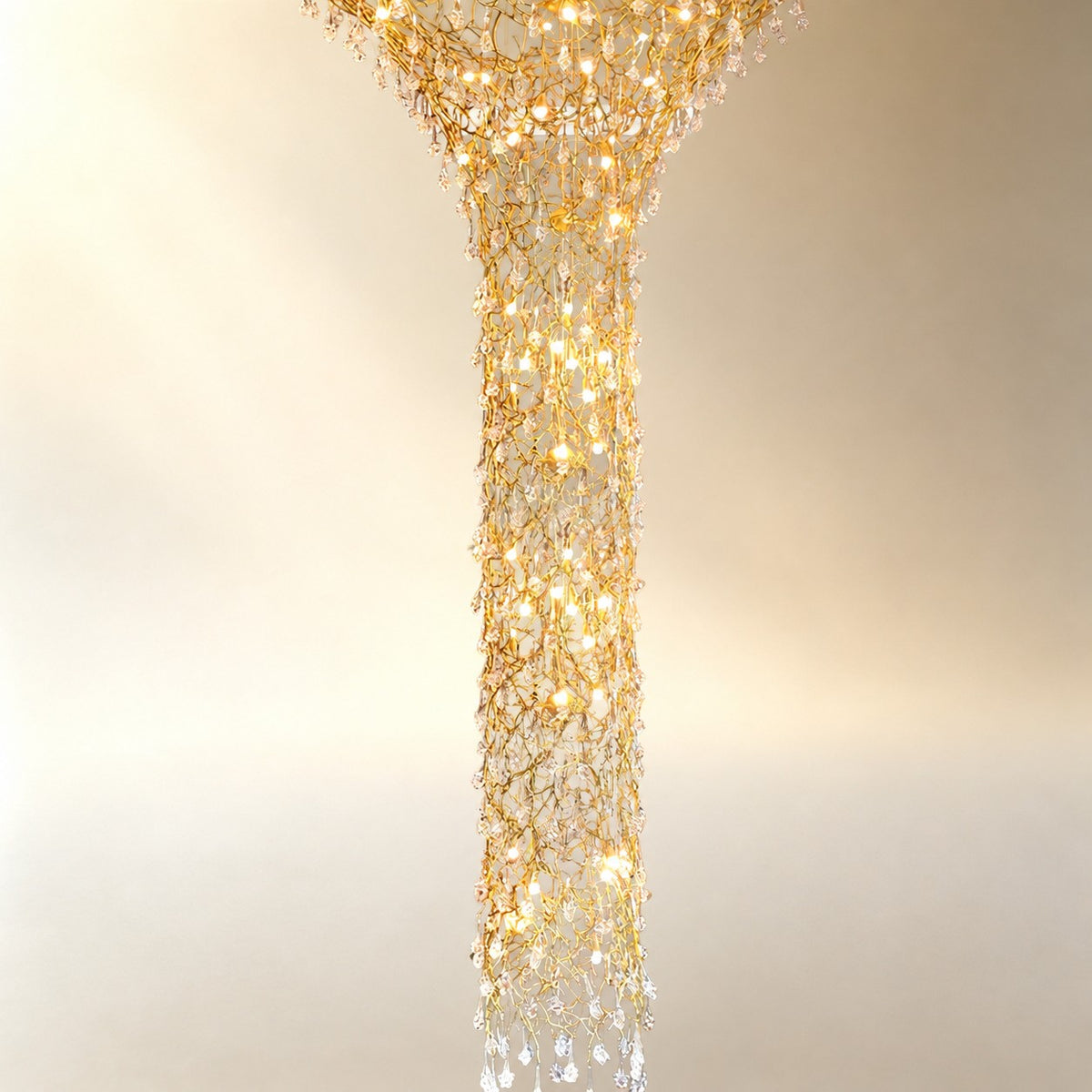 Tree Branch Staircase Chandelier