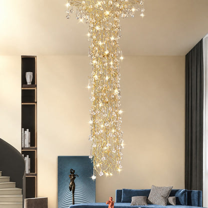 Tree Branch Staircase Chandelier
