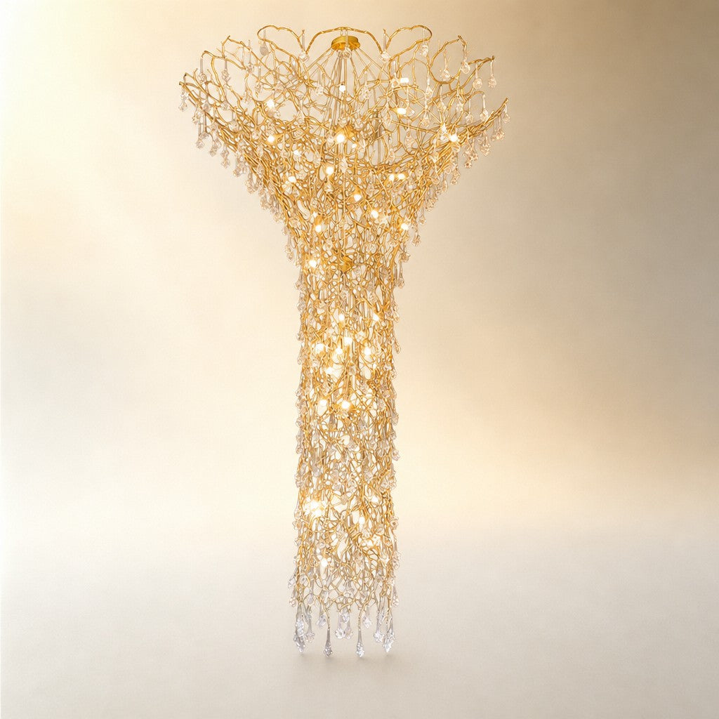 Tree Branch Staircase Chandelier