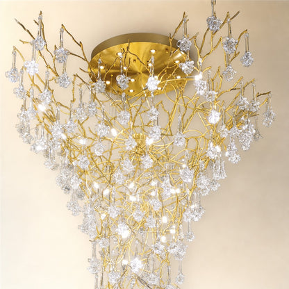 Tree Branch Staircase Chandelier