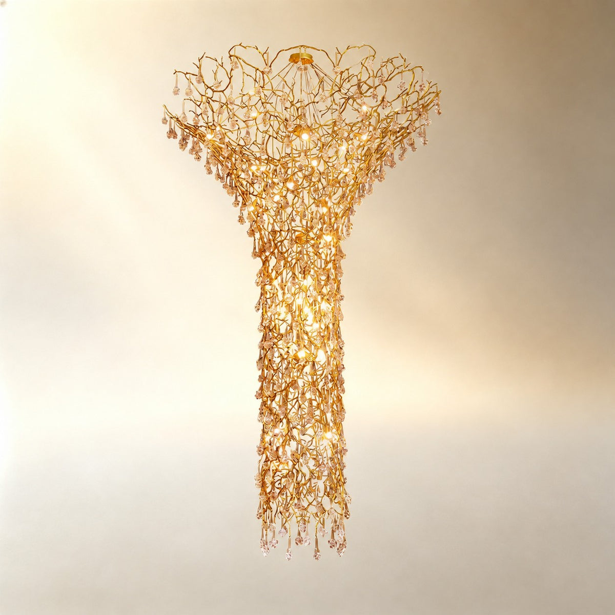 Tree Branch Staircase Chandelier