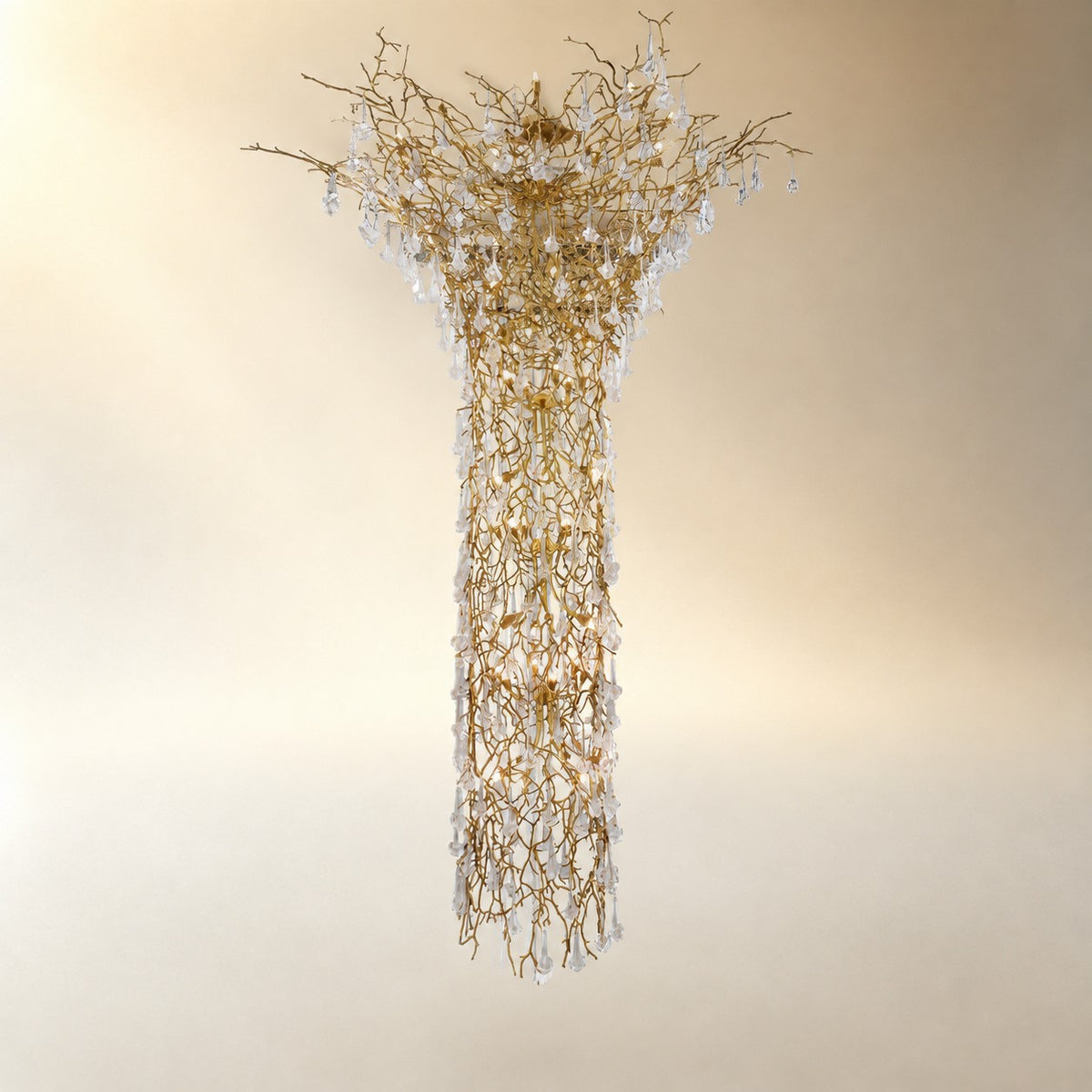 Tree Branch Staircase Chandelier