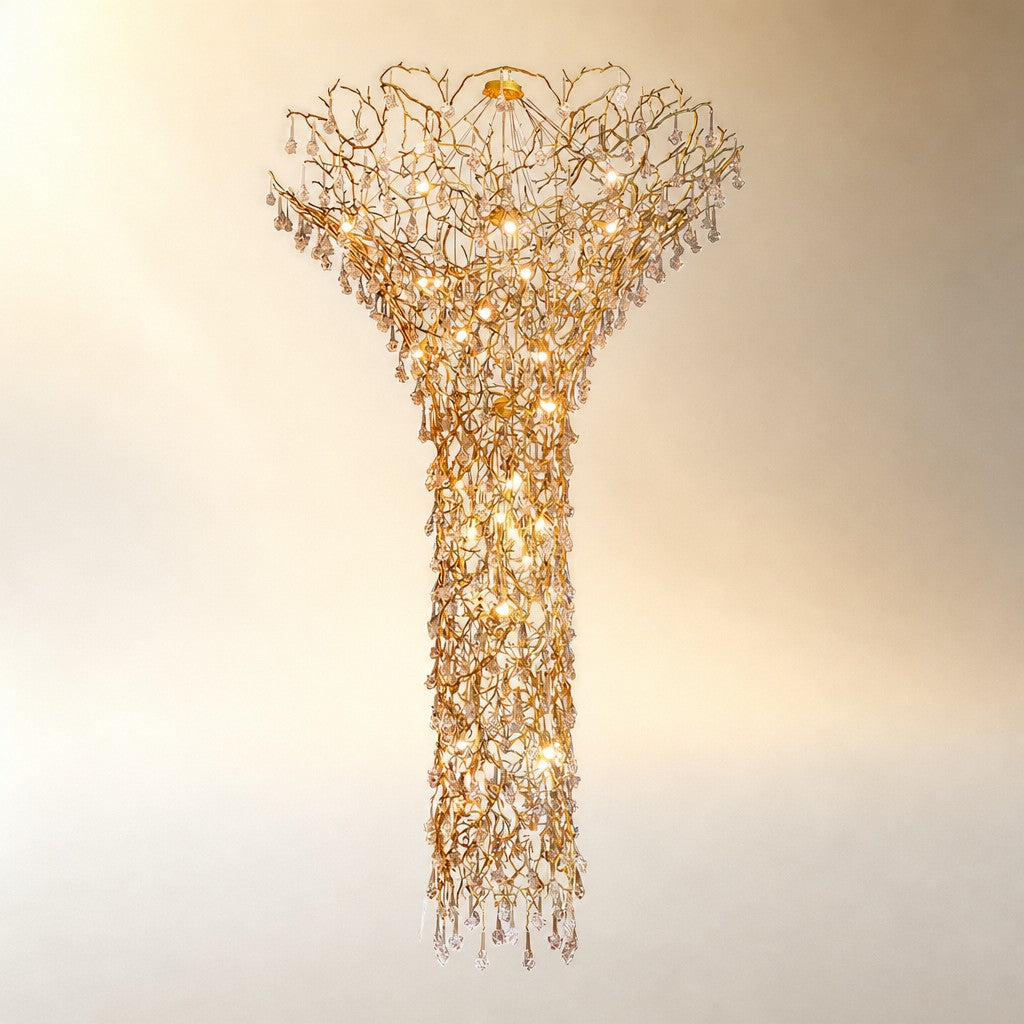 Tree Branch Staircase Chandelier