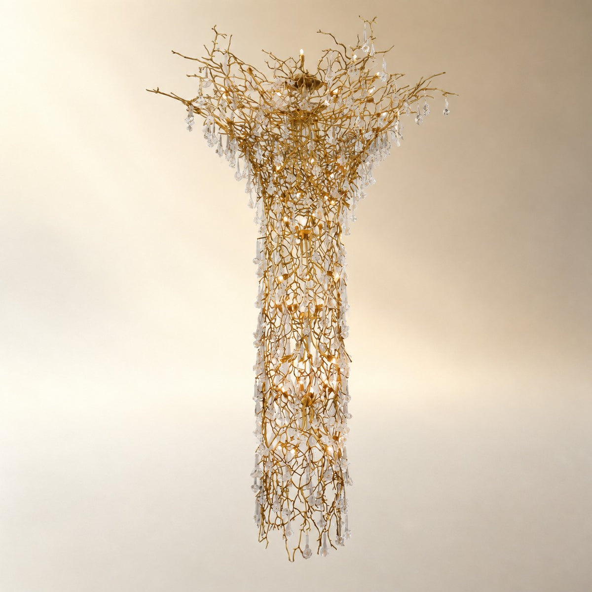 Tree Branch Staircase Chandelier