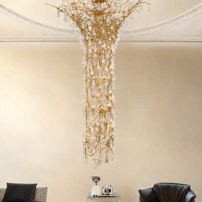 Tree Branch Staircase Chandelier