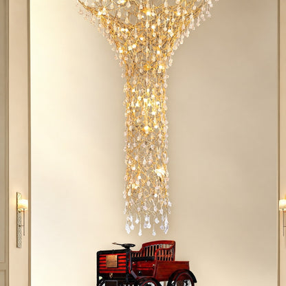 Tree Branch Staircase Chandelier